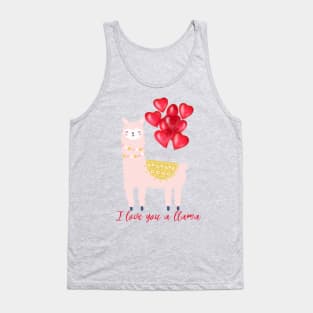 I Love You a Llama Tank Top